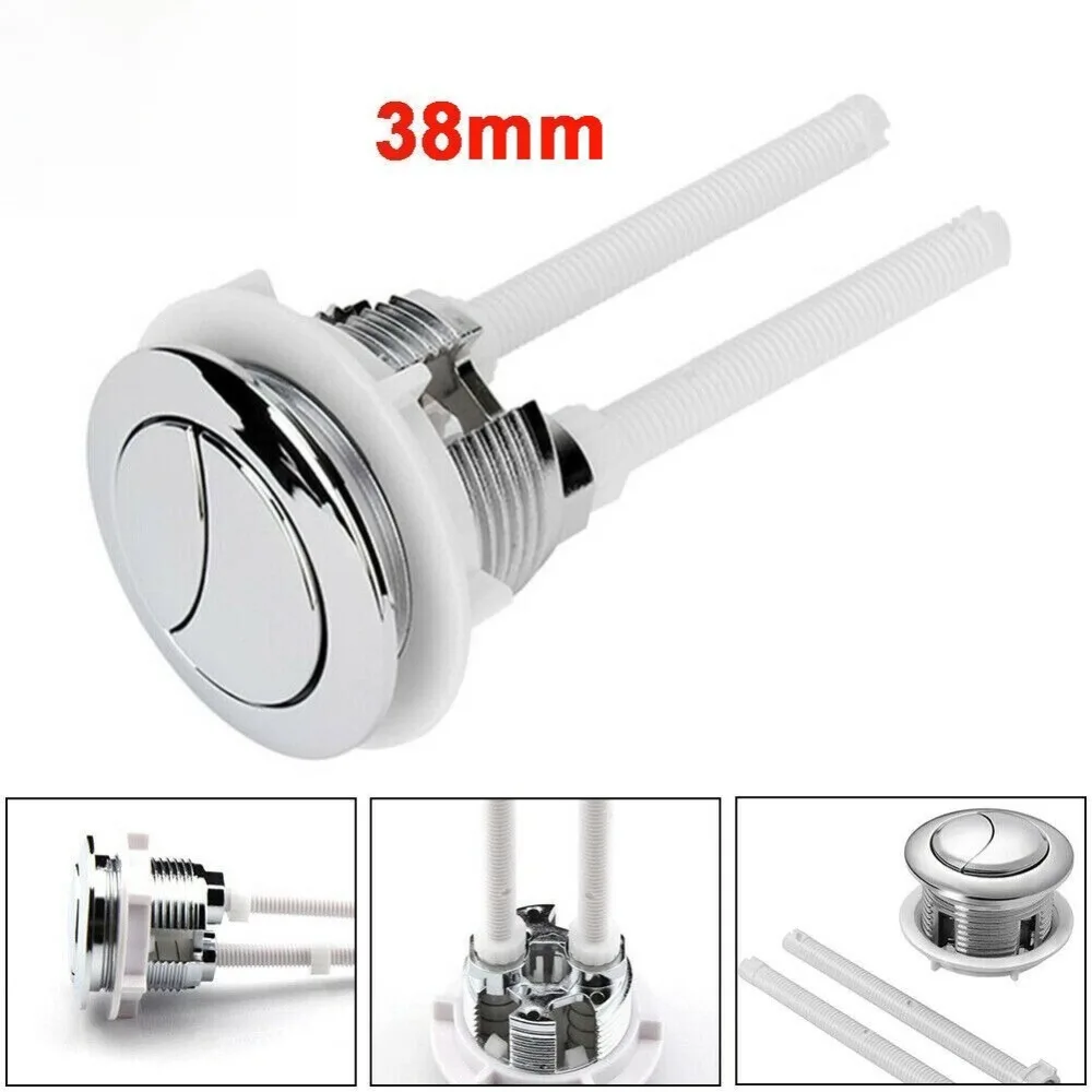 Cisterna de inodoro con botón de descarga doble de repuesto de 38mm, ahorro de agua Universal para Reino Unido