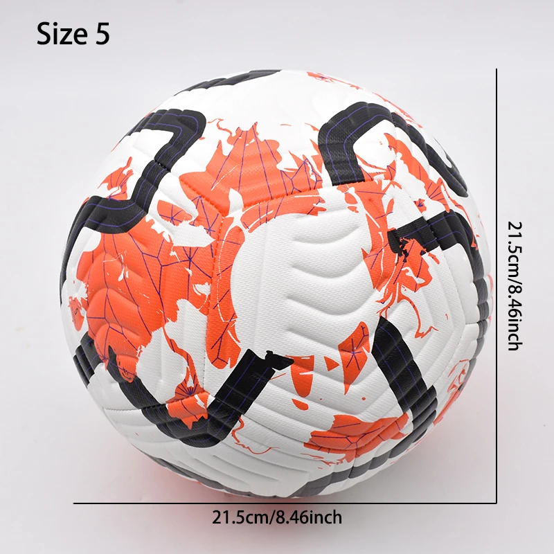 Hot Sale Soccer Balls Standard Size 5 Machine-Stitched Ball PU Material Sports League Outdoor Match Football Training Ball