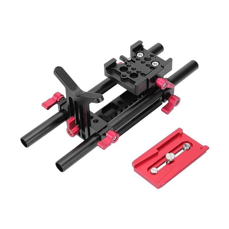 HDRIG Universal Tripod Mount Support Rig With Manfrotto Quick Release Baseplate & Y Lens Support For DSLR Cameras