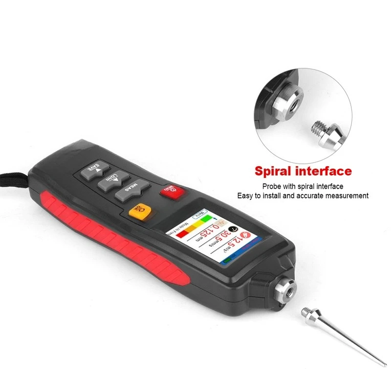 WT63B Vibration Analyzer, Color LCD Digital Vibration Analyzer Rotational Acceleration Speed Displacement