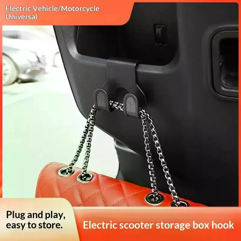 10Pcs Electric Scooter Hook Universal Motorcycle Storage Hanger Punch Free Plastic Clasp Hook For Helmet Bag Grocery Hanging