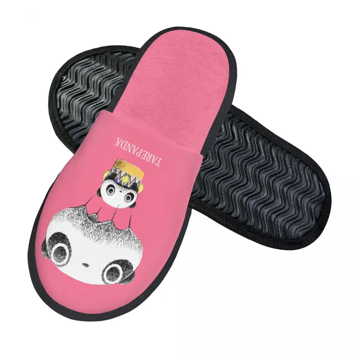 Custom Cartoon Heart Tare-pan-daed Memory Foam Slippers Women Cozy Warm Kawaii Panda Anime House Slippers