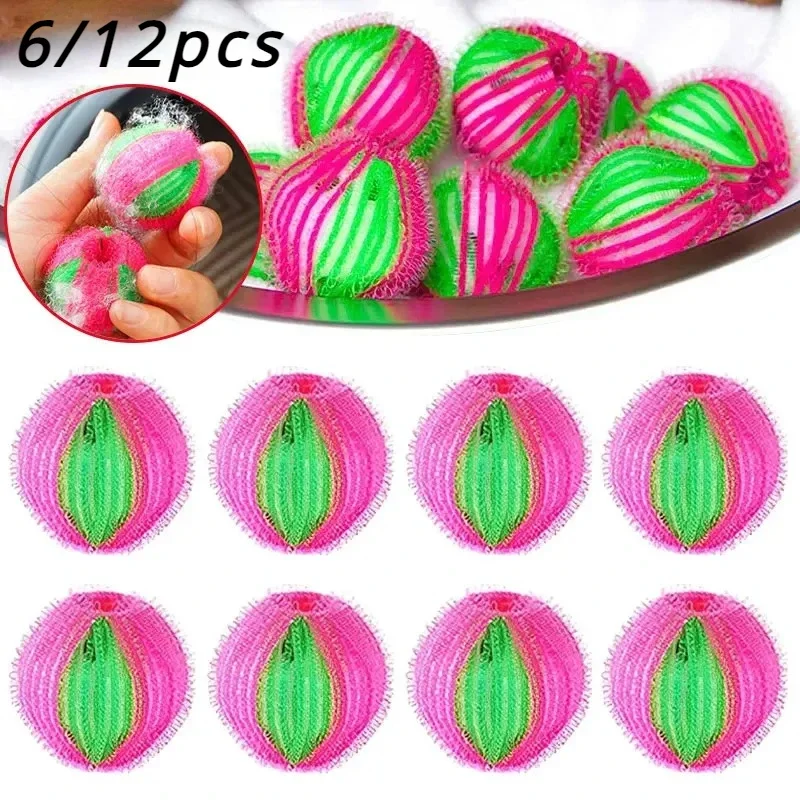 كرات الغسيل الناعم للغسيل ، نعومة القماش ، يزيل الوبر من الملابس ، فلتر العناية الشخصية ، النعل العائم ، 6 منقي ، 12 #1