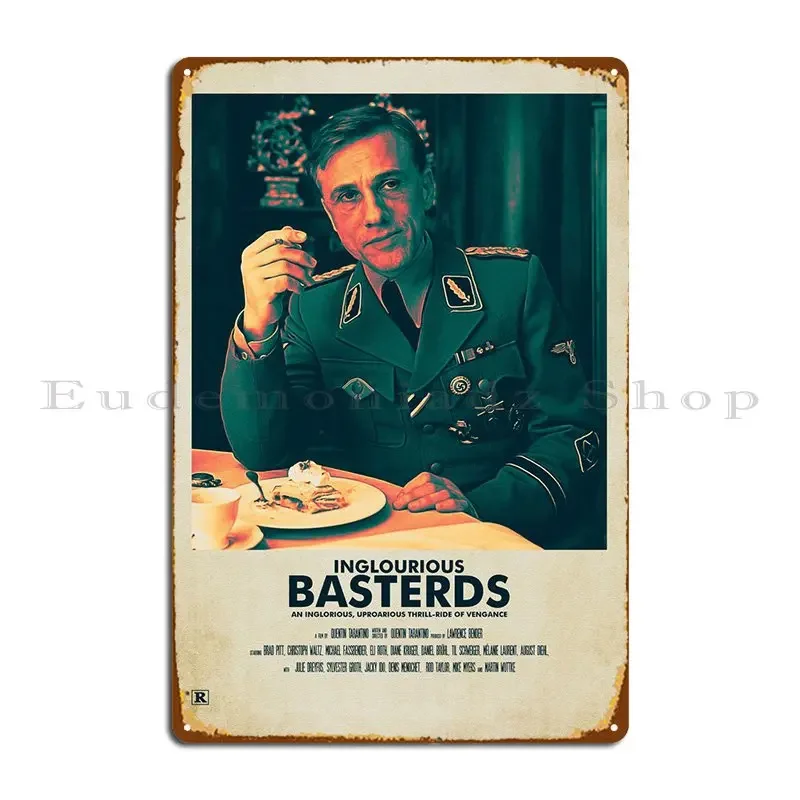 Inglourious Basterds Металлическая вывеска Живопись Гараж Кино Дизайн Кино Оловянная вывеска Плакат