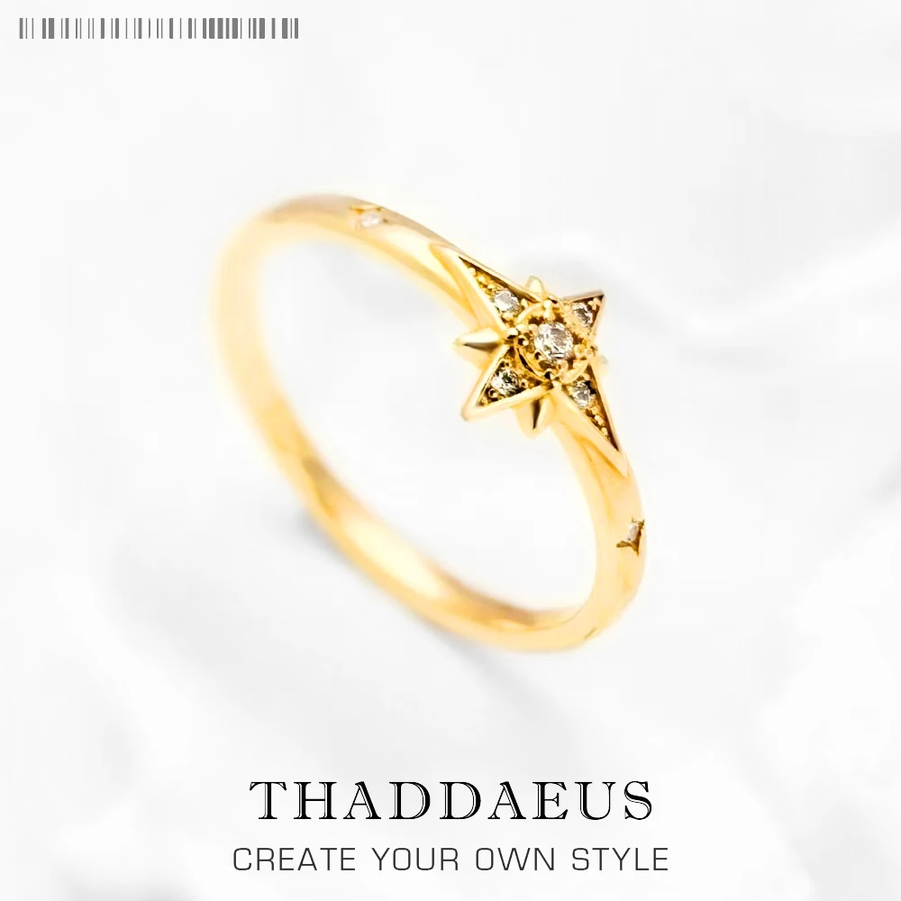 

Fascinates Star Ring Europe Style Brand New Glam Fine Jewerly For Women Spring 925 Sterling Silver Trendy Gift