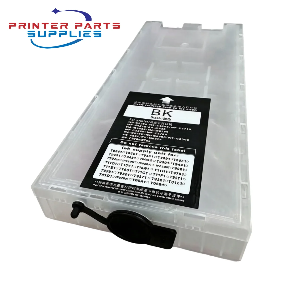 

1PC 600ML Black Empty Refillable Ink Cartridges Without Chip for Epson WF-M5899