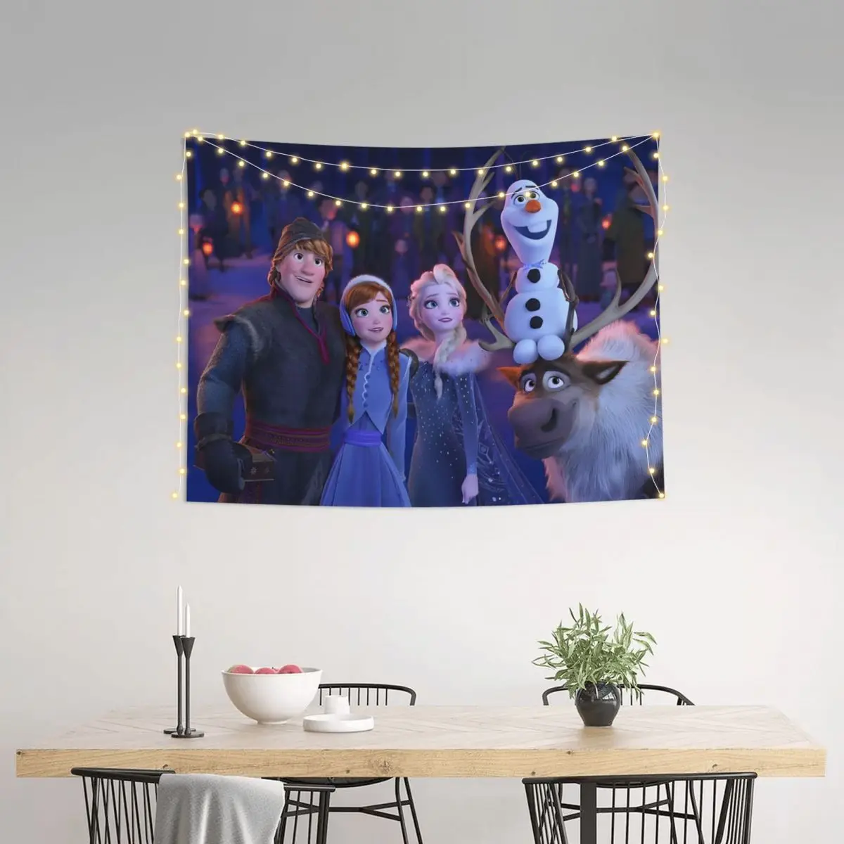 Frozen Tapestry Wall Hanging Hippie Polyester Wall Tapestry Bohemian Blanket Room Decor Tapiz