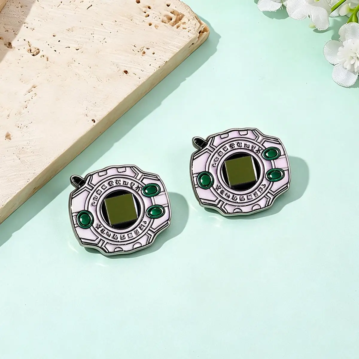 Anime Digital Monster Digivice Enamel Brooch Cartoon Funny Backpack Lapel Metal Badge Cosplay Clothing Jewelry Accessories Gifts