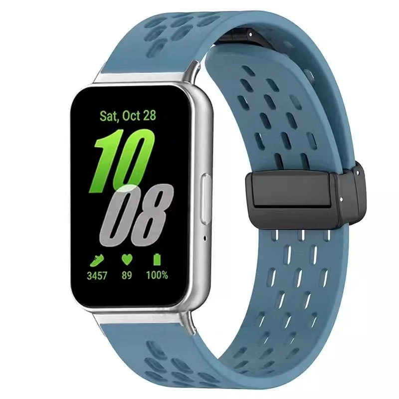 Ремешок силиконовый для Samsung Galaxy Fit 3, сменный браслет с магнитной застежкой для Samsung Galaxy Fit 3