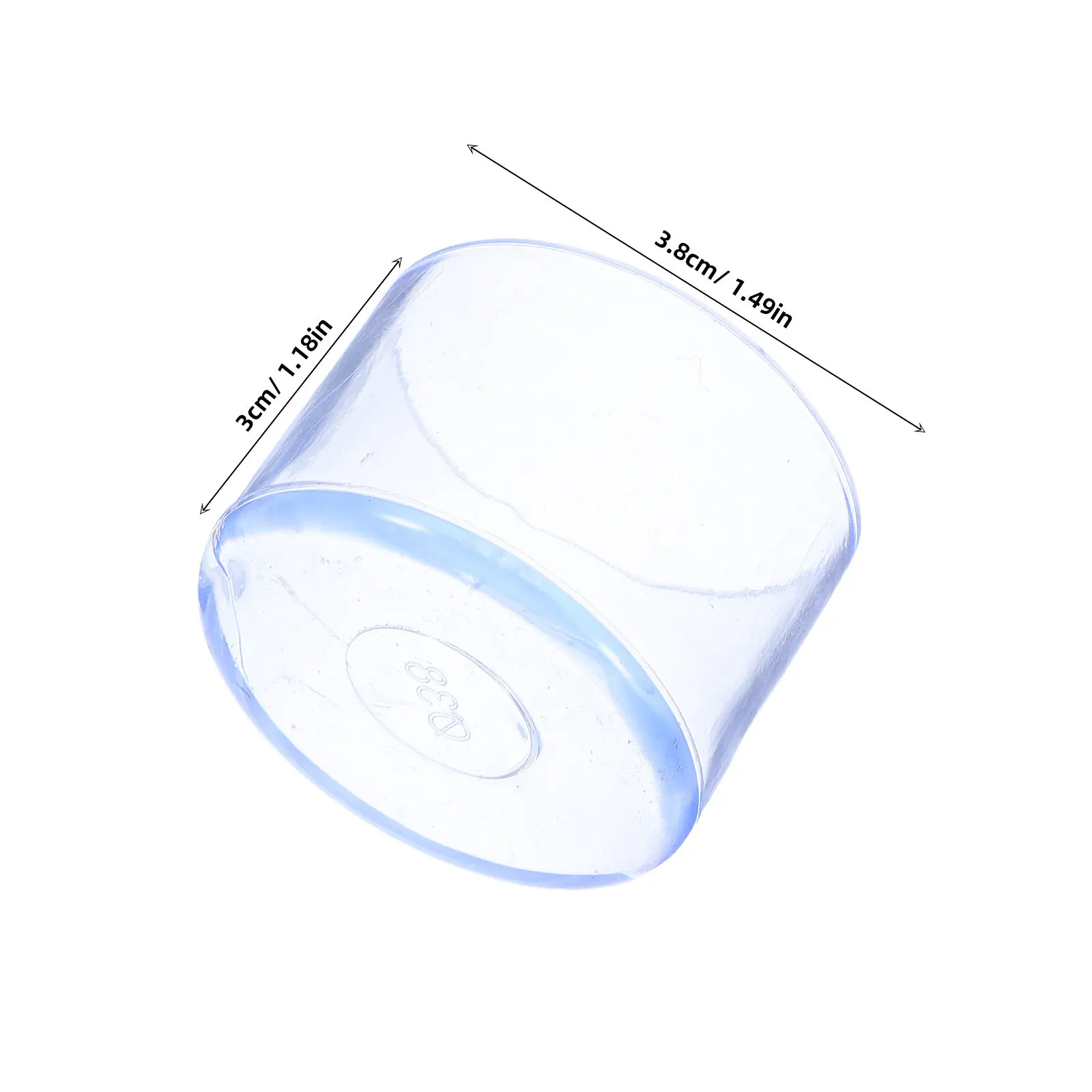 10Pcs Clear PVC Thickened Chair Leg Covers Furniture Protectors Round Caps Floor Protectors Dining Room Chairs Bar Stools - view 4