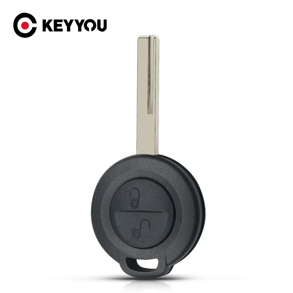 KEYYOU 2PCS Replace Car Key Shell Case For Mitsubishi Colt Warior Carisma Spacestar Straight