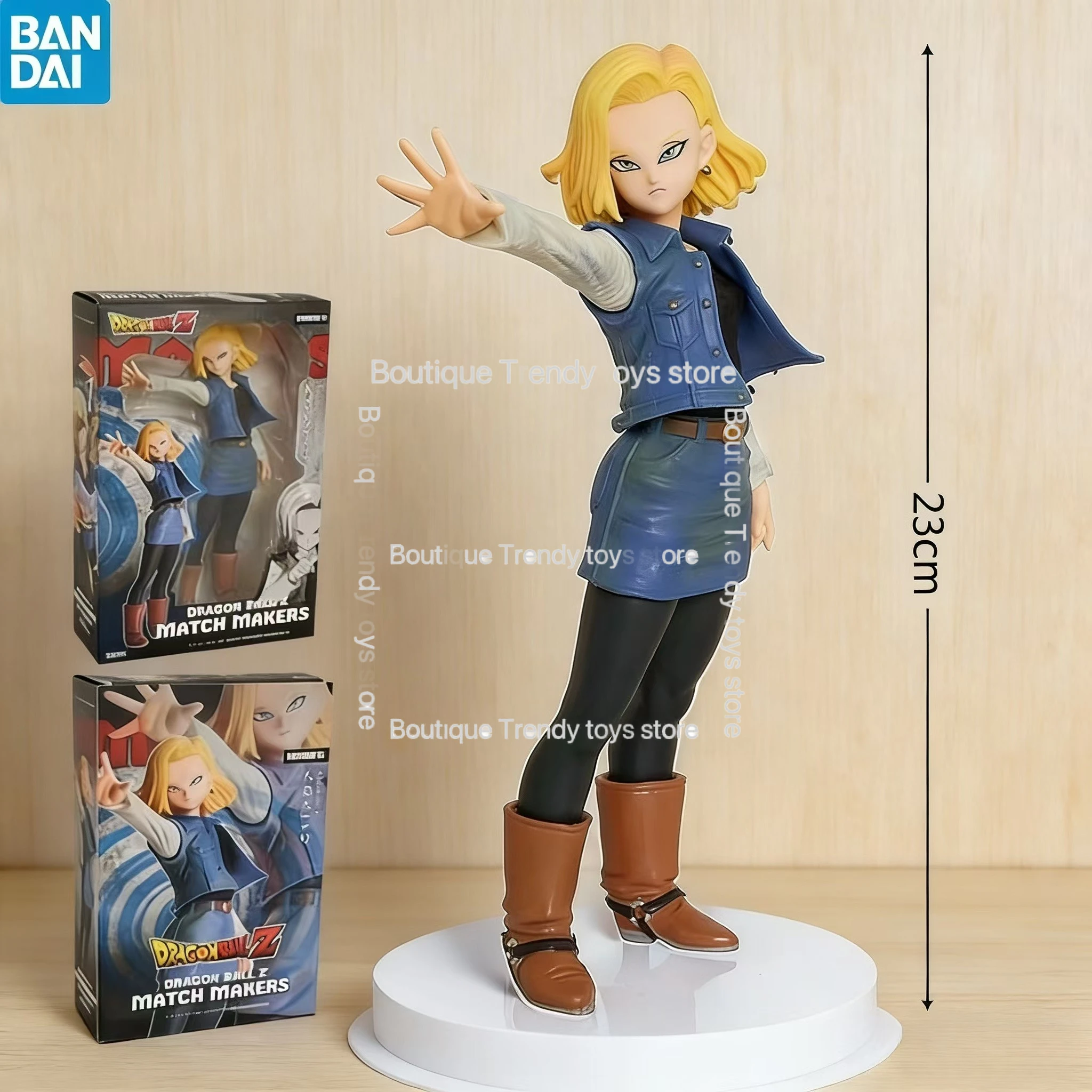 

In Stock Bandai Original Banpresto Dragon Ball Match Makers Android 18 Action Figure Model Doll Brand New Boxed Figurine