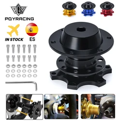 PQY - Universal Steering Wheel Quick Release Hub Boss Kit Wheel Hub Adapter For 6 hole Steering Wheel Hub PQY3859