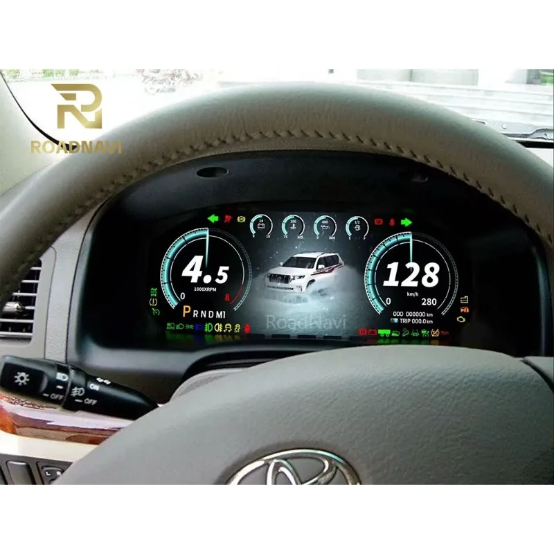 LCD Digital Speedometer For Auto Meter Dashboard Panel Cluster For Toyota LC100 LX470 2003-2009 Model Years