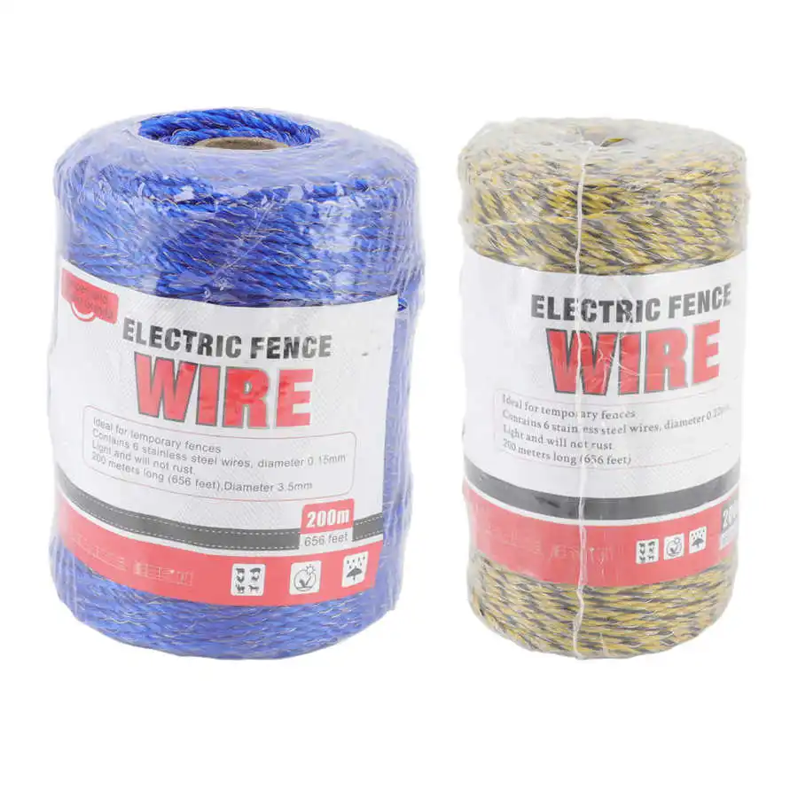 Electric Fence Polywire Fences Poly Wire High Electrical Conductivity for Protection