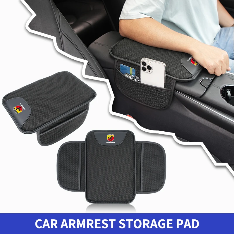 

Car Armrest Box Cushion Console Protector Elbow Support Storage Pad For FIAT 500 Grande Punto Tipo Stilo UNO Astra Bravo Panda F