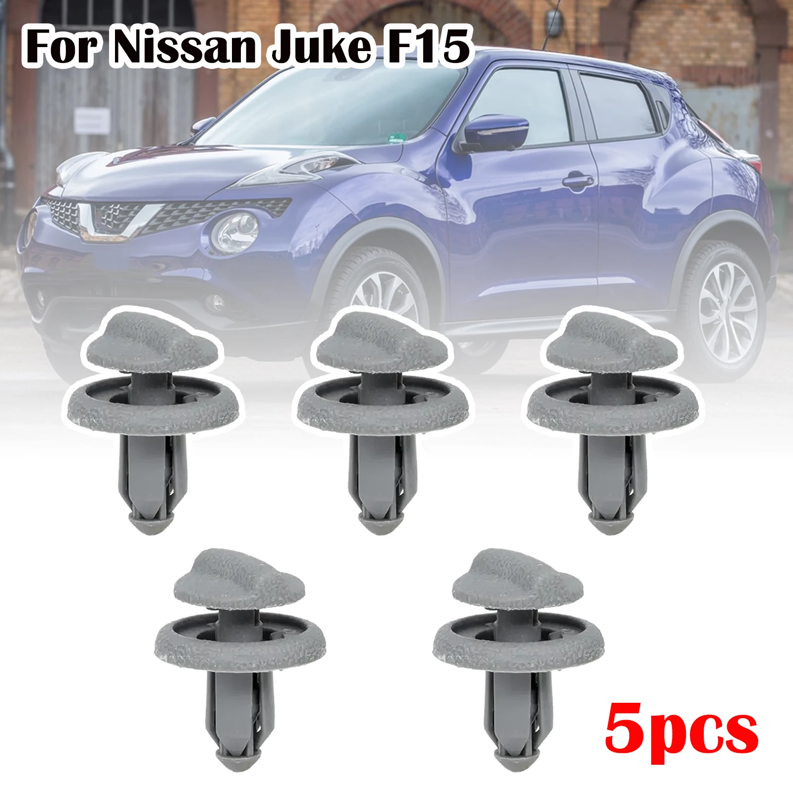 5X Parcel Shelf Clips Boot Interior Plastic Button Rear Trunk Hanger Brackets Parts Retaining Bracket Rivet For Nissan Juke F15