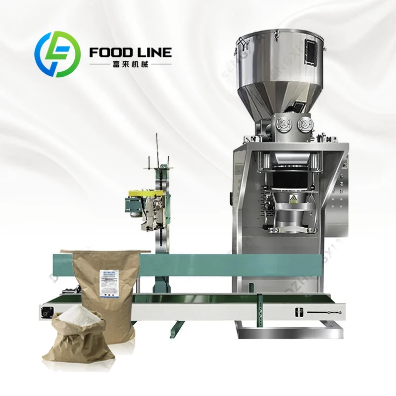 Weighing Filling Sealing Packaging Machine 5-50kg Spice Milk Powder Wheat Flour Semi Automatic Multifunctional Customize