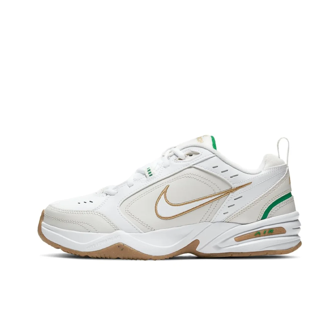 Nike Original Air Monarch 4 LowMen's and Women's Classic Retro Thick Shoes Cushioned Comfort Sneakers Maple Leaf Yellow Colorway