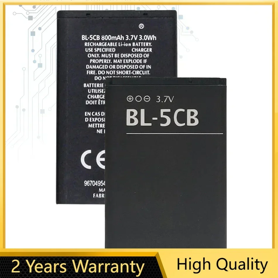 BL-5CB Li-ion Battery For Nokia 3108 2135 6086 6108 6230 6820 7610 N72 N91 100 101 103 105 109 111 113 1000 1282