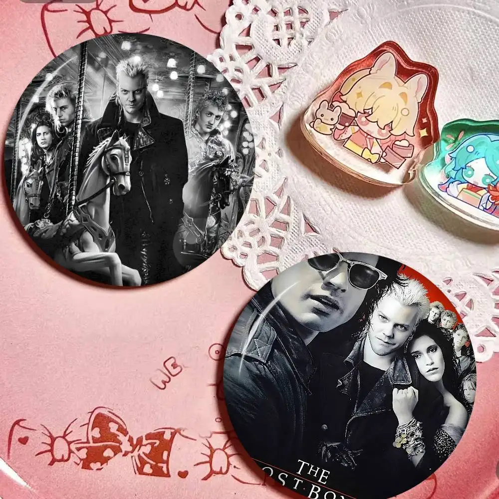 Classic Movie Lost Boys 32/44/58mm Handmade Pin Round Funny Snap-in Brooches for Backpack Accessories Badge Hat Decoration