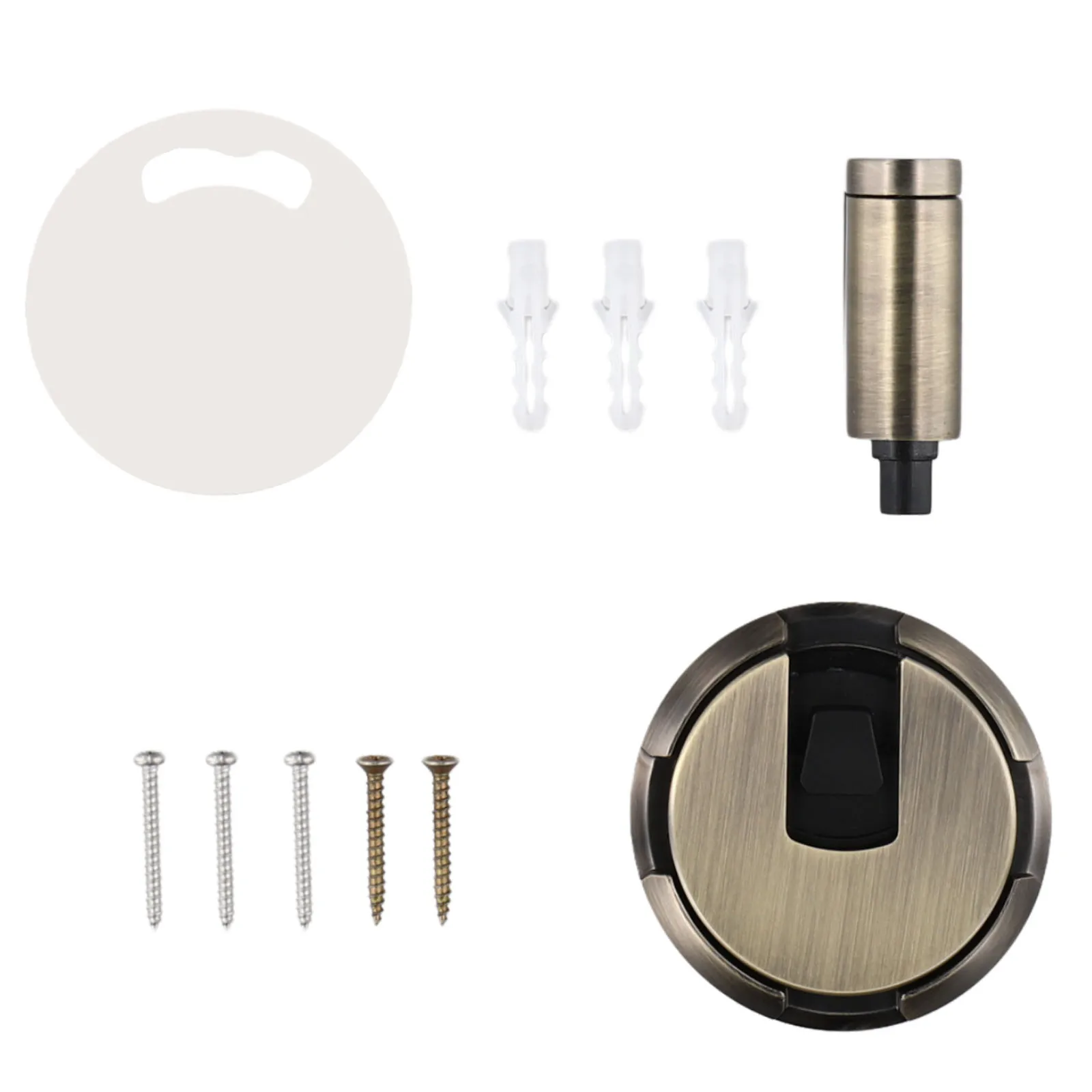 Tope de puerta magnético, Tope de puerta anticolisión con succión, puerta fija a prueba de viento, Hardware de Tope de puerta sin clavos montado en el suelo