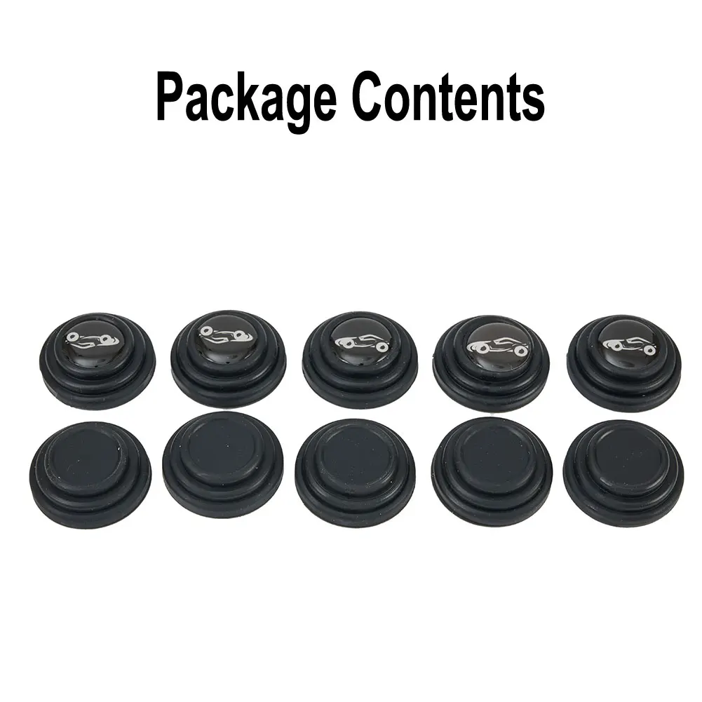 Brand New Garden Road Outdoor Anti-Collision Pad Pad Black Car Door Hood Silicone Silicone Pad 10 Pcs Accessories