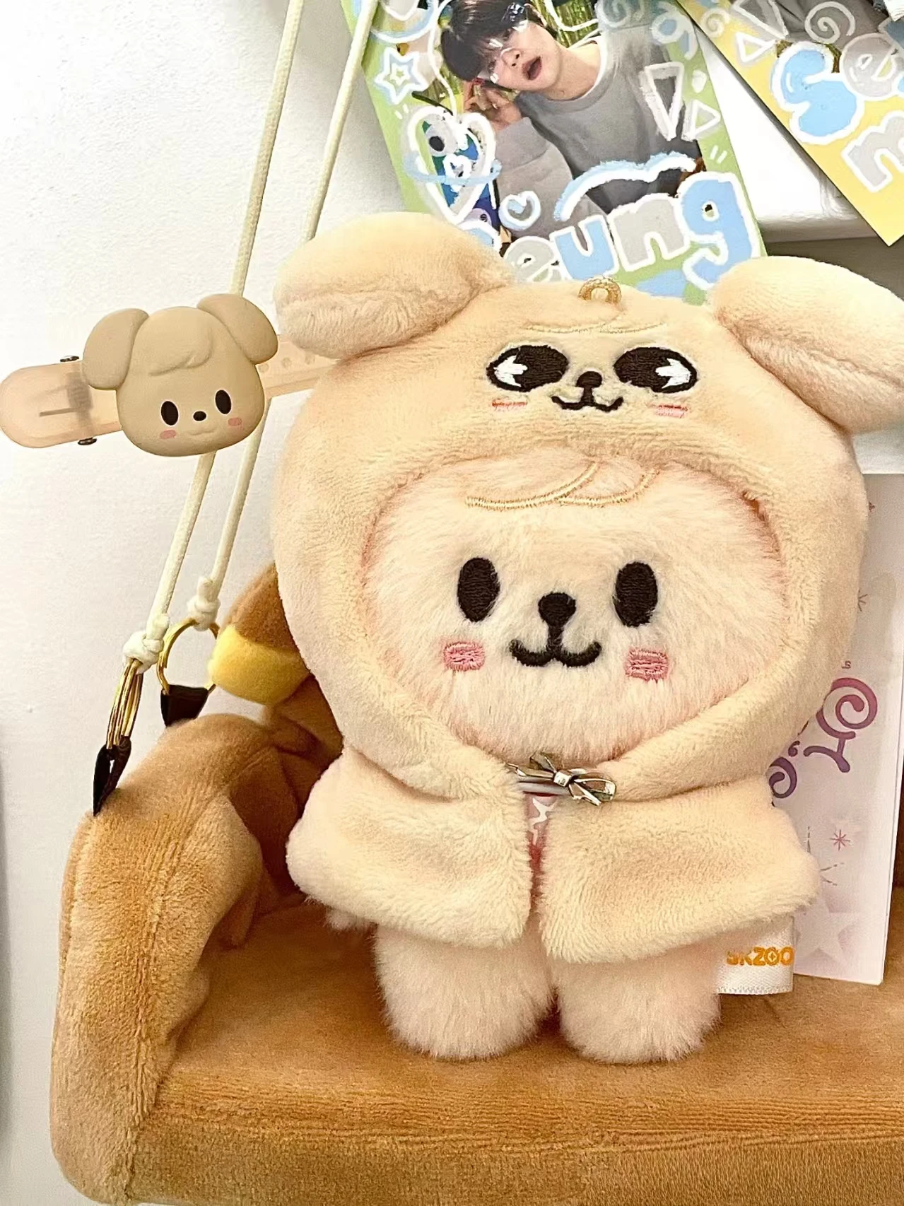 

Плюшевая кукла-брелок SKZOO, маленькая кукла-подвеска для сумки, плюшевая игрушка-подвеска Бангчан, подарок на детский праздник