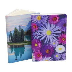 Free Shipping 5pcs/lot A5/A6 Sublimation Pu Leather Printable Journals Writing NoteBooks For Christmas/Office Use