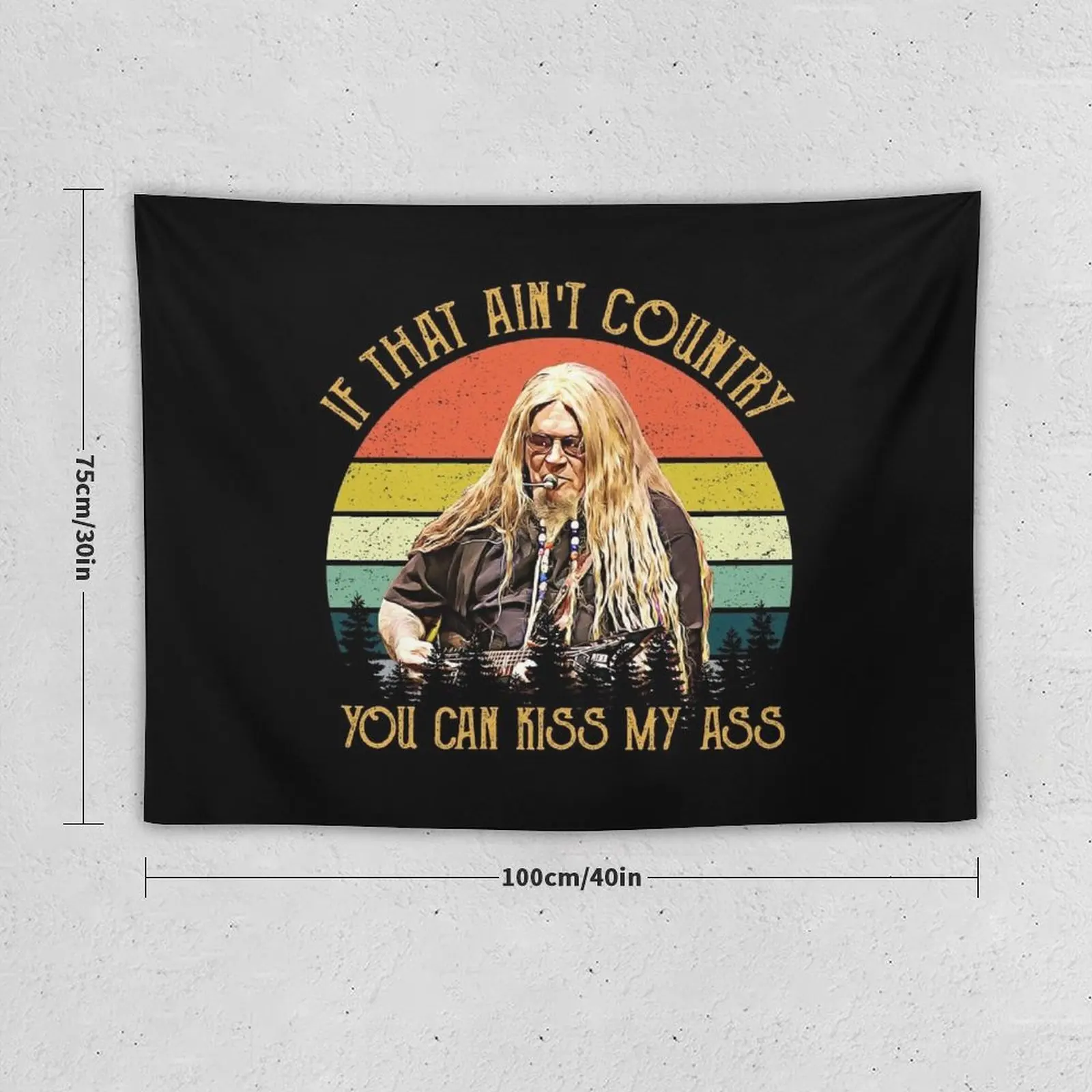 New Vintage David Allan Coe Funny Music If That Ain't Country Tapestry House Decoration Wallpaper Tapestry