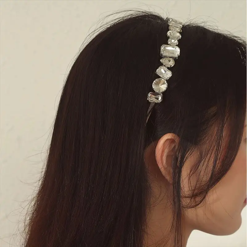 

Trendy super fairy crystal inlaid drill hoop temperament all wear fashion sweet headwear hair ornaments Free shipping