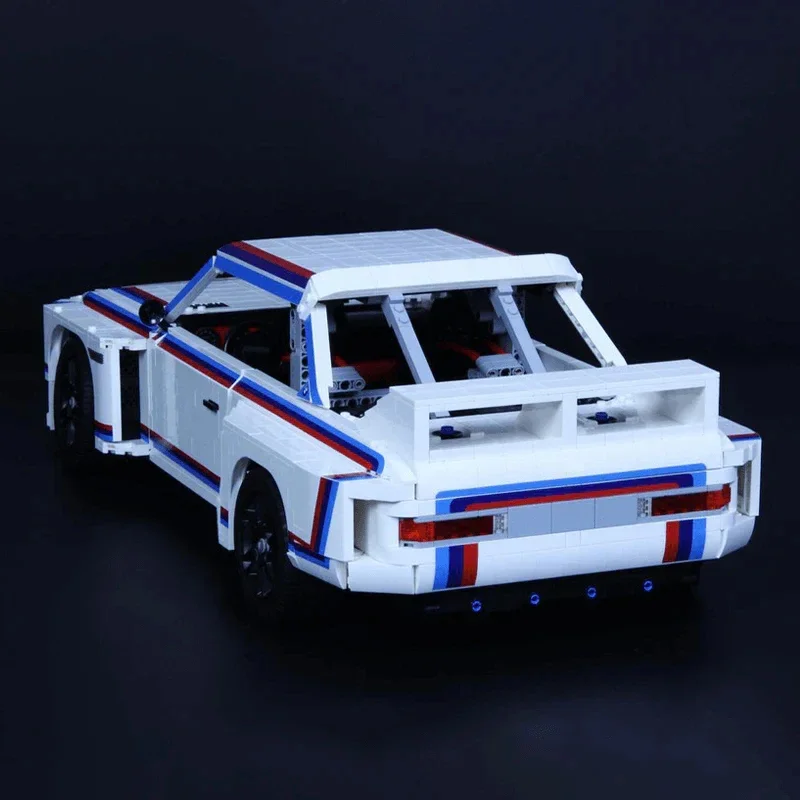 NOVO MOC Técnico- 189726   3.0 CSL IMSA 1975 Escala 1:8 M3 E30 Bloco de construção Conjunto de carro esportivo Brinquedo DIY Meninos Presentes de aniversário