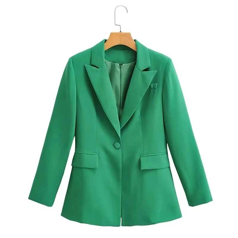 Jenny & Zoe-chaqueta ajustada de Color caramelo para mujer, blazer informal de moda, estilo Engand