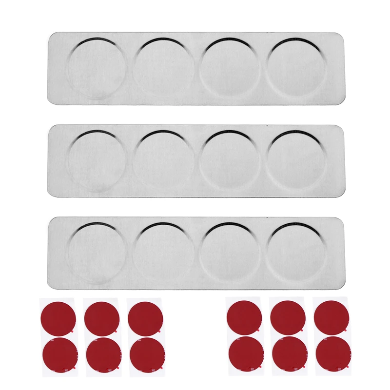 Magnetic Spice Jars Rack Stainless Steel Spice Jars Wall Plate Base Wall Mounted Base For Magnetic Spice Tins