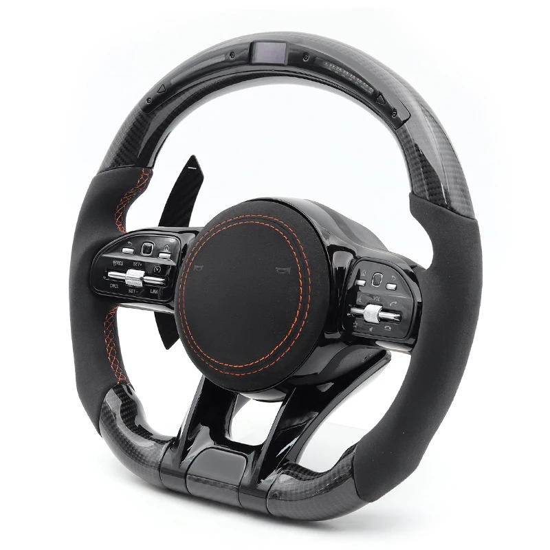

Sport LED Carbon Car Steering Wheel Alcantra for Mercedes-Benz AMG w167 w177 w205 w206 w213 w217 w222 w223 x253 w290 w292 w463