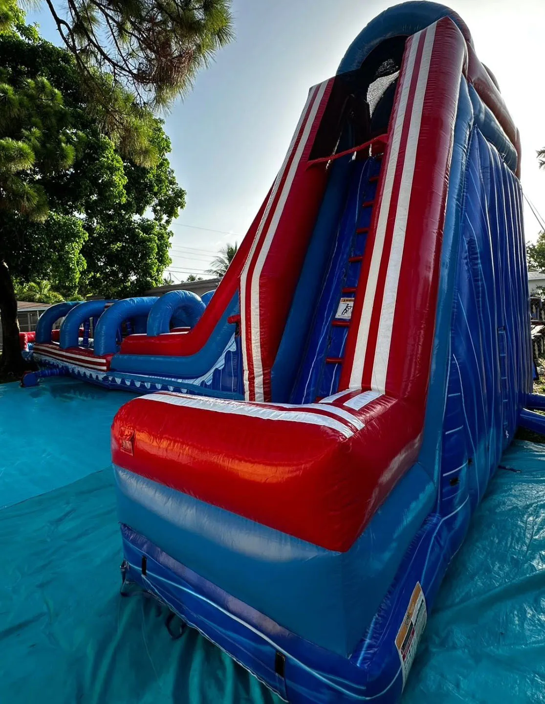 Commercial inflatable slides, large water slides, adult inflatable slides, inflatable slides with swimming pools
