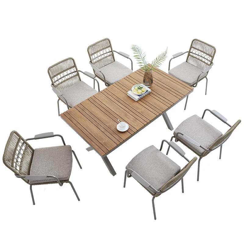 Outdoor Furniture Nordic Table Courtyard Rattan Outdoor Garden Balcony Leisure