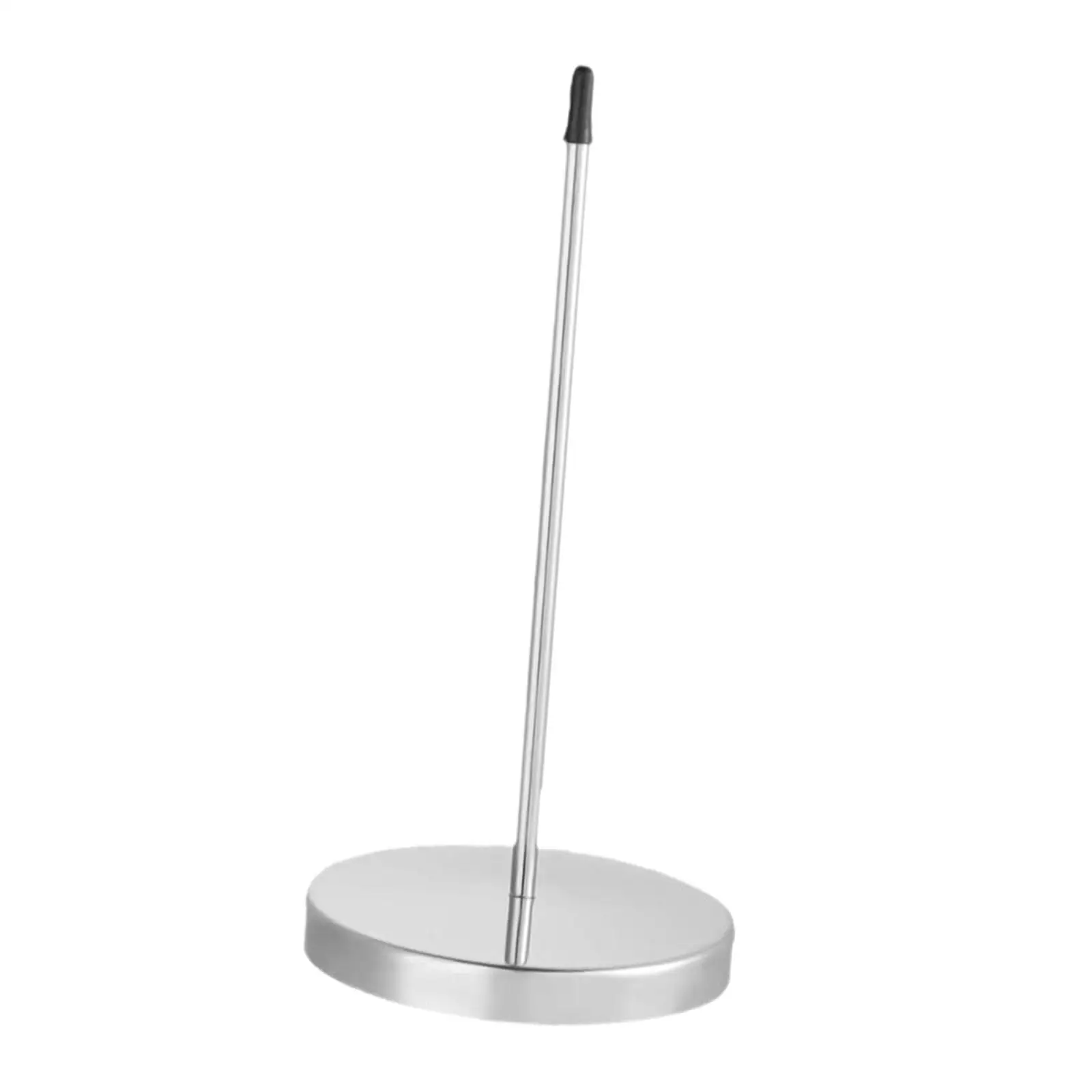 Receipt Holder Paper Memo Holder with Round Base Straight Rod Metal Practical Stable Bill Fork for Desk Ticket Window Kitchen