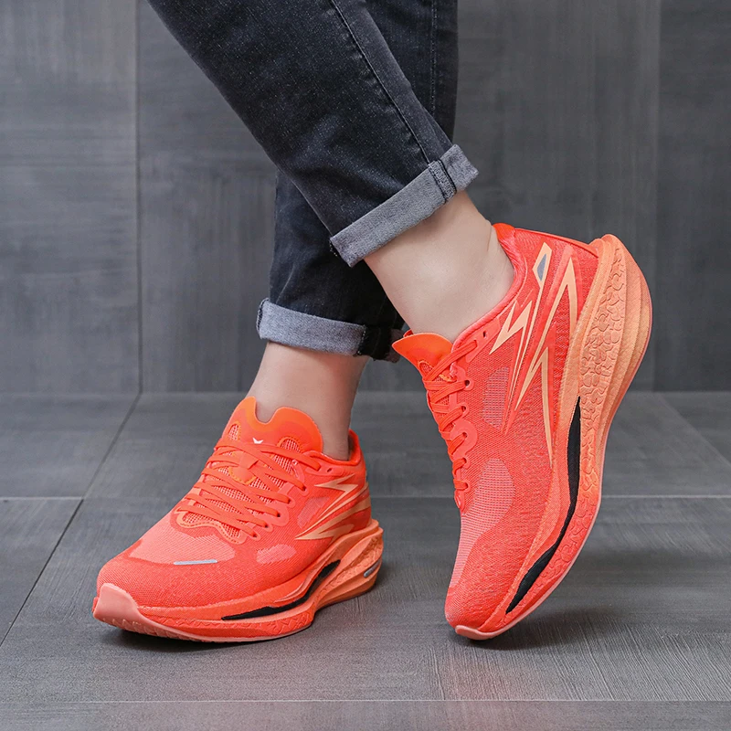 Men Running Shoes Carbon Plate Marathon Speciality Sports Breathable Lightweight Women's Comfortable Nonskid Leisure Sneakers image 6