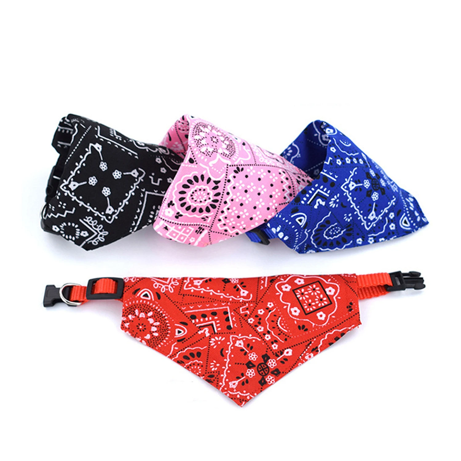 Adjustable Triangular Bandage For Pet Dog Cat Washable Scarf Bandana Collar Bibs Cat Neck Decor Birthday Party Dress Up 1Pc