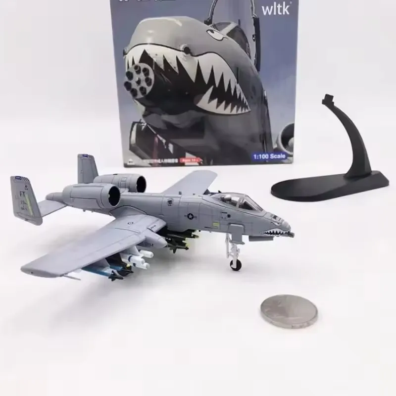 Новинка 2023 года: 100 масштаб Shark USAF A-10A, литая под давлением металлическая модель истребителя, игрушка с подставкой, коллекция самолетов, дисплей самолета, подарок