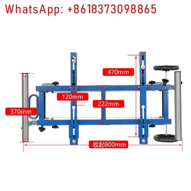 Portable Aluminum Machine Miter Saw Cutting Machine Bracket Multifunctional Workbench Woodworking Table Mobile Bracket