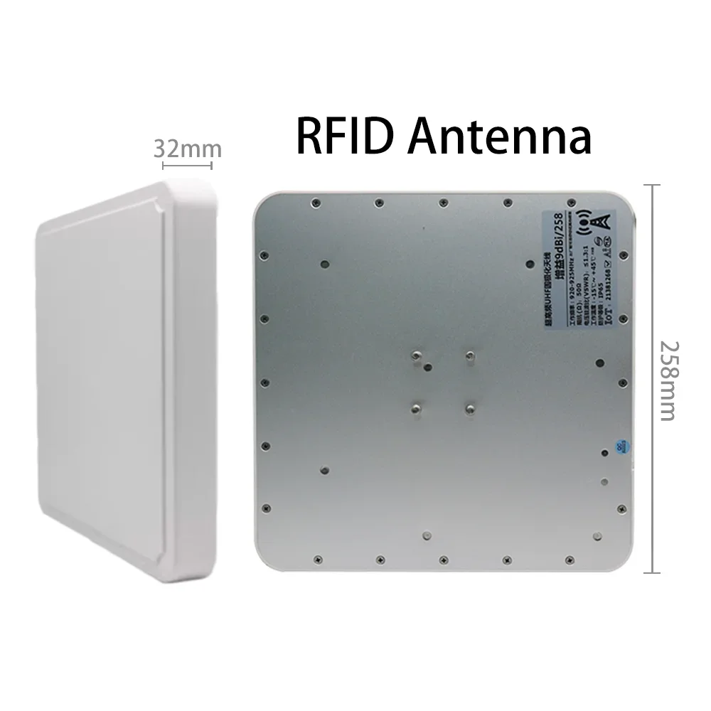 Retail anti-theft goods inventory UHF 860-960 MHz EAS system ABS White Square 1 host 1 antenna 3-5m detection Range RFID System