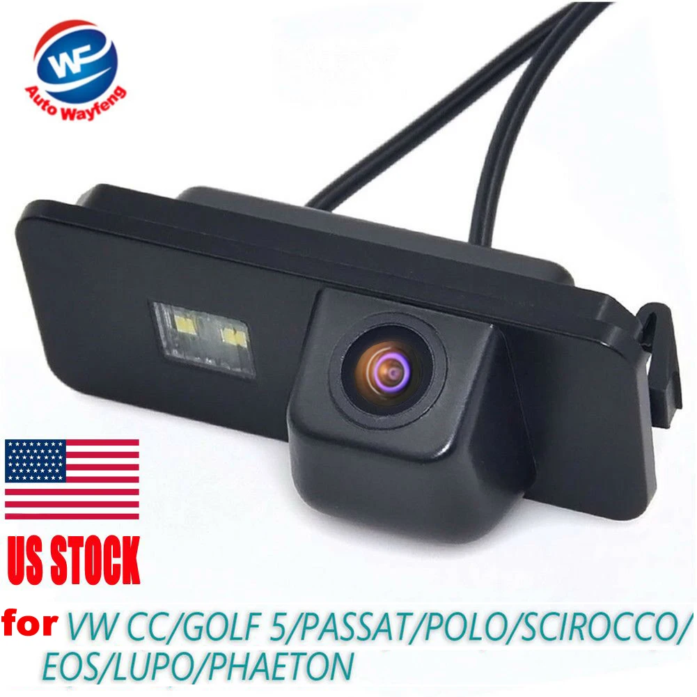 Cámara de visión trasera para coche, videocámara de trayectoria dinámica para VW GOLF 5, SCIROCCO, EOS, LUPO, PASSAT, CC, PHAETON, BEETLE, SEAT