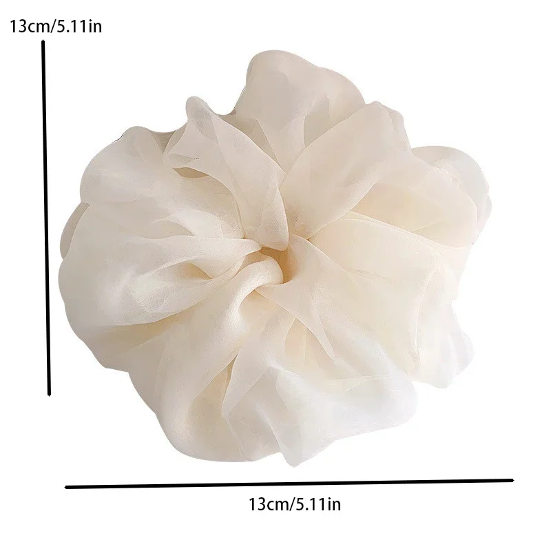 大きなメッシュヘアロープ女性のためのシンプルな Fashiona ガールヘアネクタイヘアリングシンプルさ高ポニーテールシュシュ