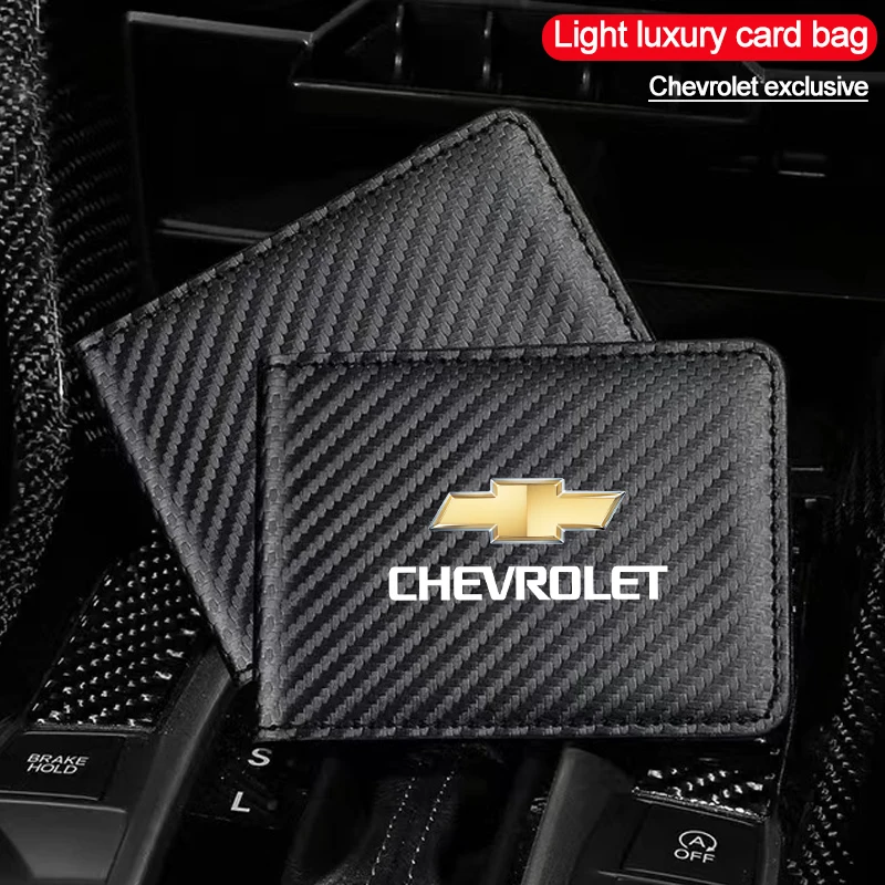 Car Driver's License Leather Case Cover Card Holder For Chevrolet Spark Captiva kalos Equinox Tahoe Cruze Tracker Epica Nubira