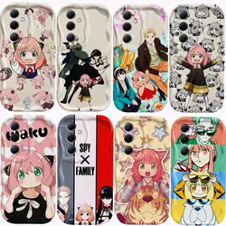 Anime SPY X Family Anya 3D Wave Case For OPPO Realme 12 11 10 9 8 7 7i 6 5 Pro Plus C67 C55 C31 C35 C11 C12 C15 C20 C21Y Cover