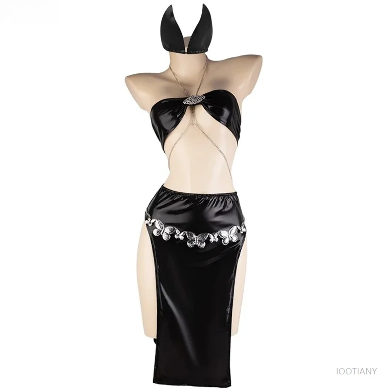 

Women Chain Butterfly Goddess Outfits Role Play Nightdress Cat Girl Uniform Cosplay Costume Sexy Underwear Backless Lingerie