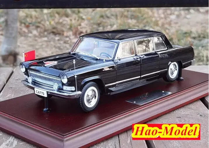 1:24 For Red Flag CA770 Model Car Diecast Metal Hobby Display Gifts Black Ornaments Boys Birthday Gifts Hobby Collection Display