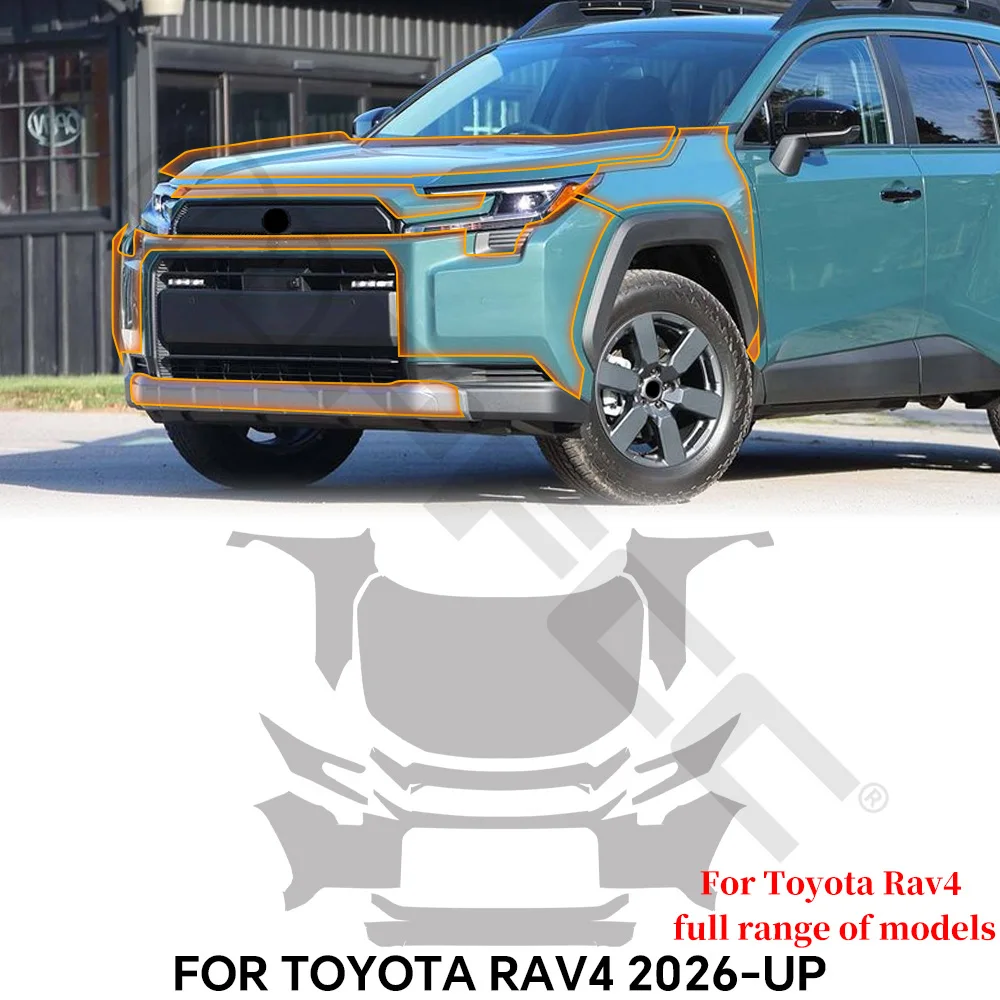 

Clear PPF for Toyota RAV4 2026 2027 Full Range of Models Pre-cut TPU Paint Protection Film Anti-scratch Car Sticker Resistant